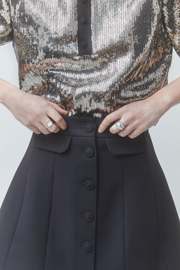LIGHT SEQUIN POLO