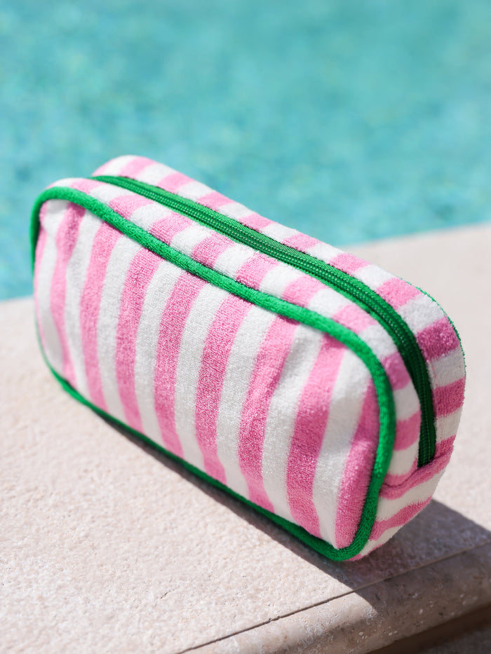 CABANA STRIPE ZIP POUCH