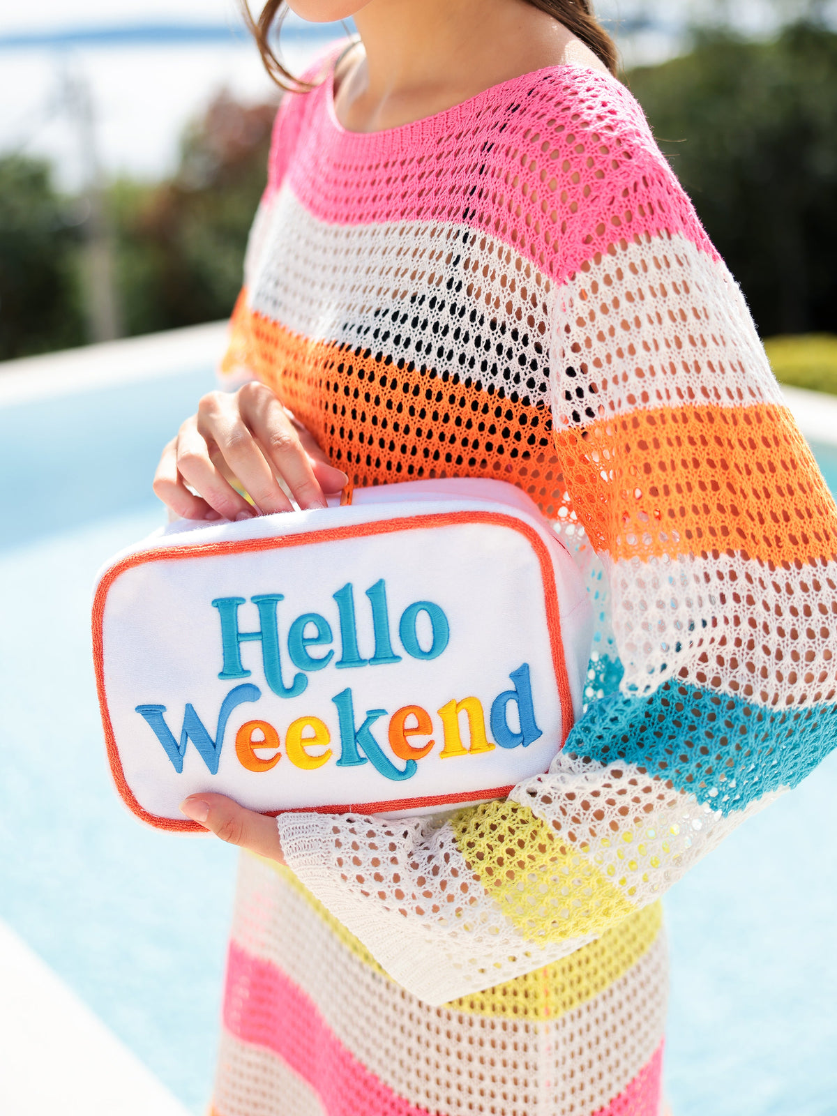 HELLO WEEKEND CABANA POUCH