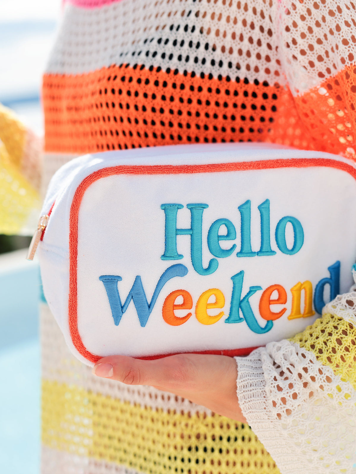 HELLO WEEKEND CABANA POUCH