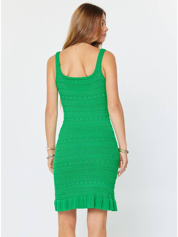 SLEEVELESS KNIT BODYCON MINI DRESS