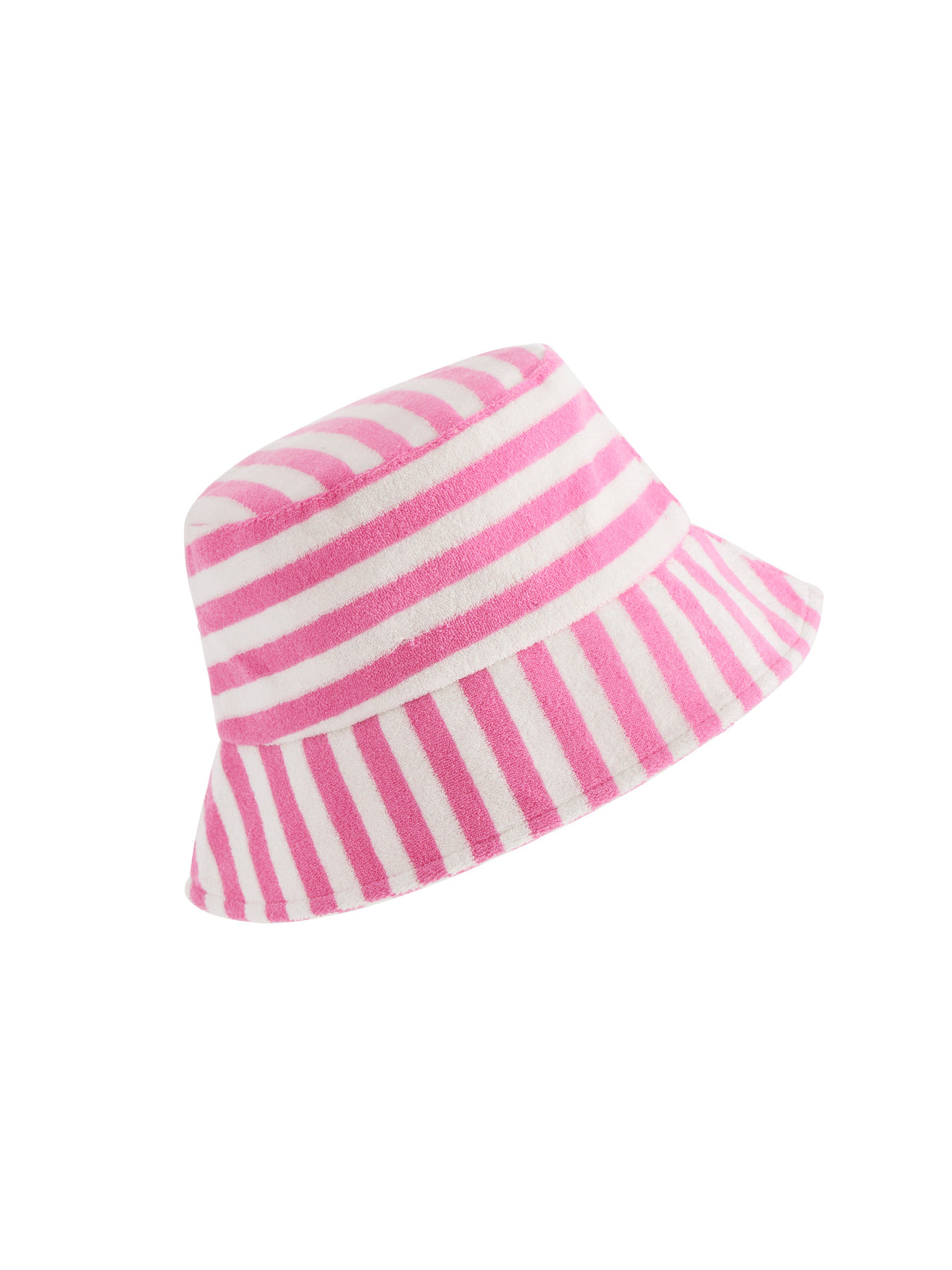 CABANA STRIPE BUCKET HAT PINK
