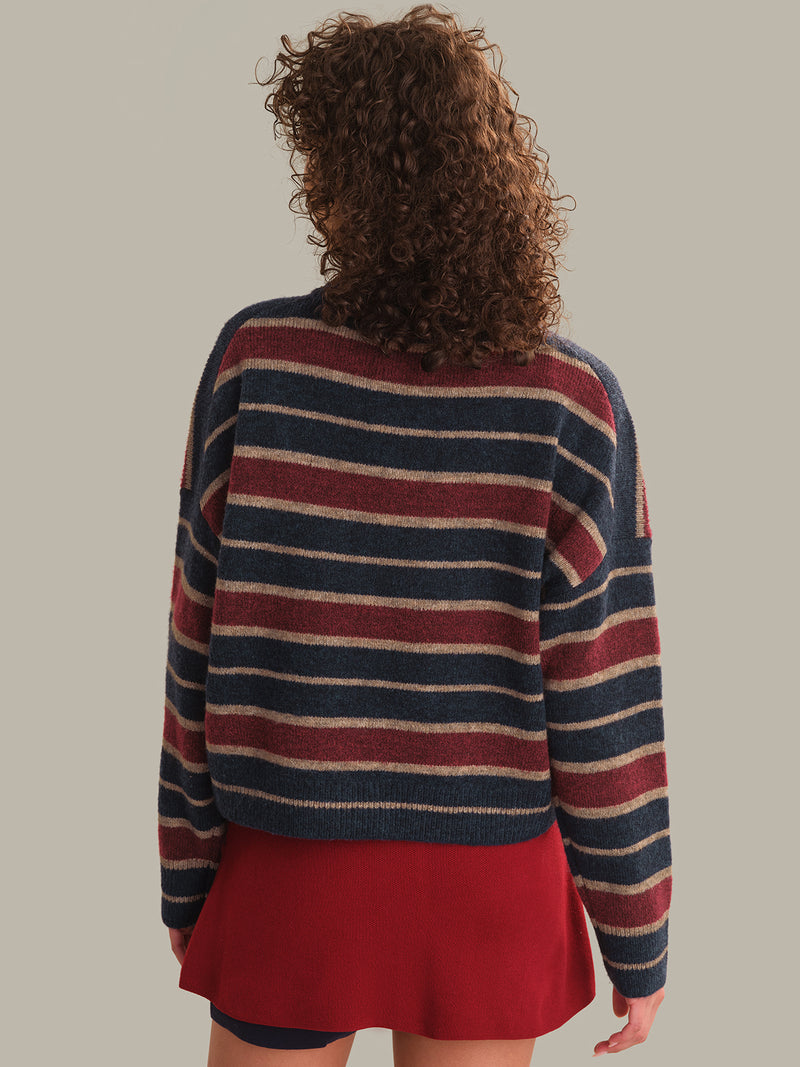 BEXLEY HIGH V CROPPED PULLOVER