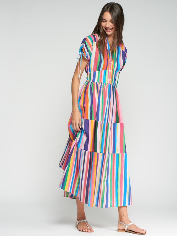 MULTI STRIPE DRESS