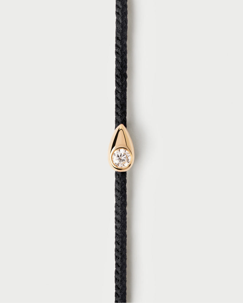 LIA DIAMOND CORD BRACELET BLACK