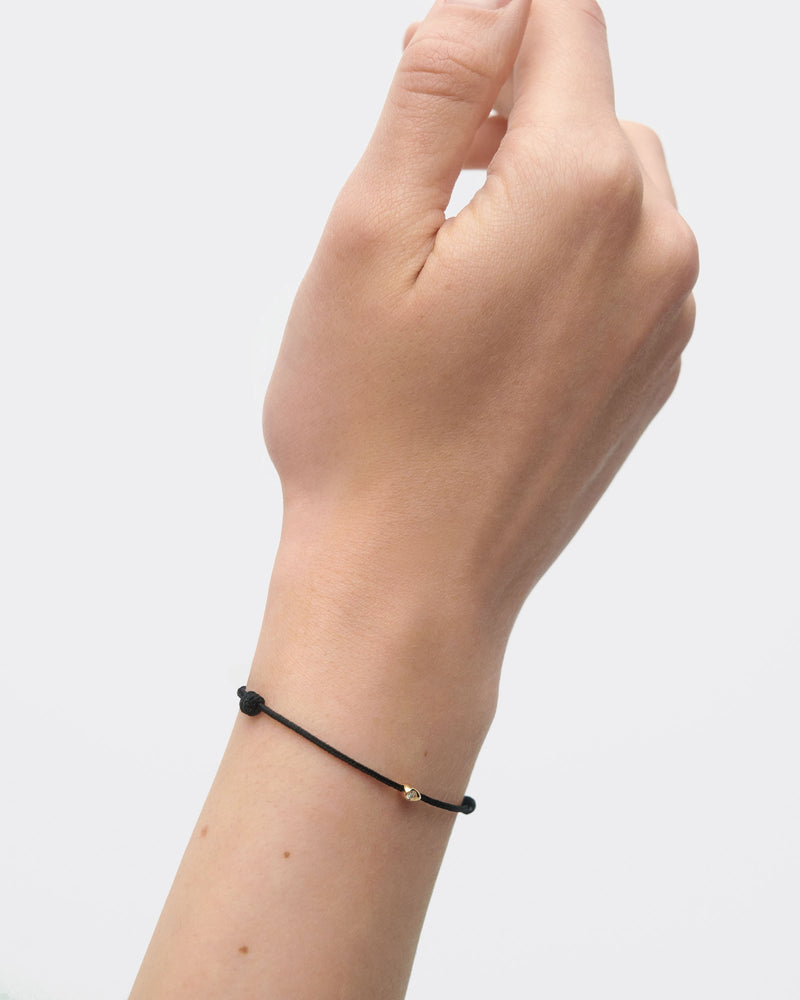 LIA DIAMOND CORD BRACELET BLACK