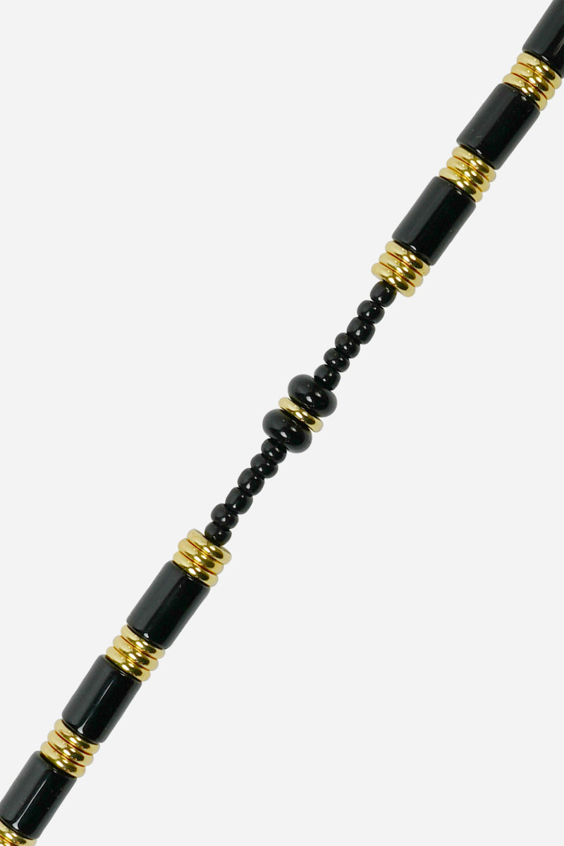 LCF CHAIN ORNELLA BLACK/GLD BEADS