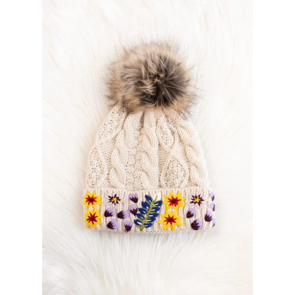 CUFF POM HAT