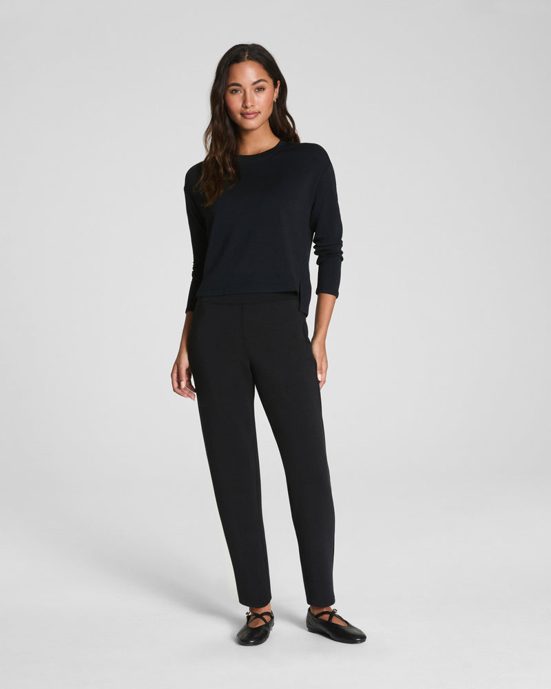AIRESSENTIALS LONG SLEEVE SIDE SLIT TOP