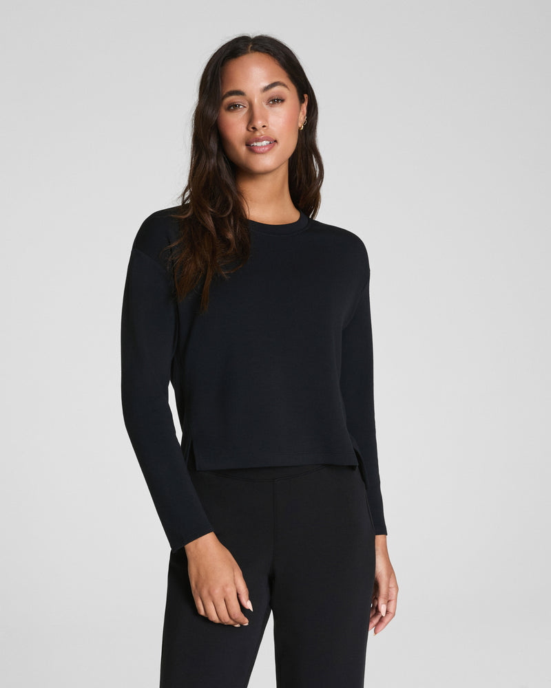 AIRESSENTIALS LONG SLEEVE SIDE SLIT TOP