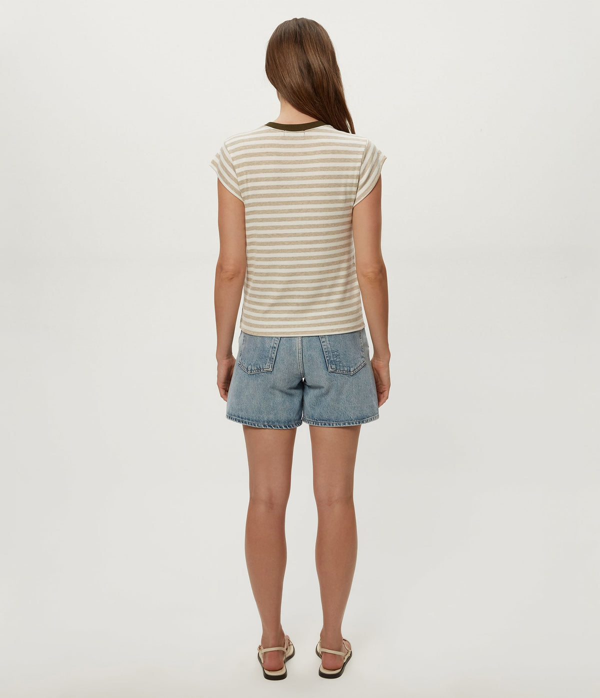 TANYA POWER SHOULDER TEE