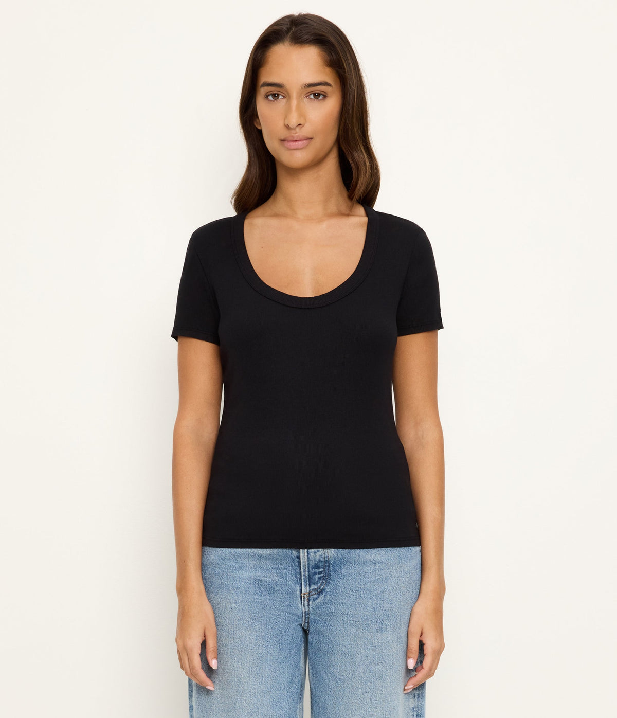 CALLA ULTRA RIB SCOOPNECK TEE