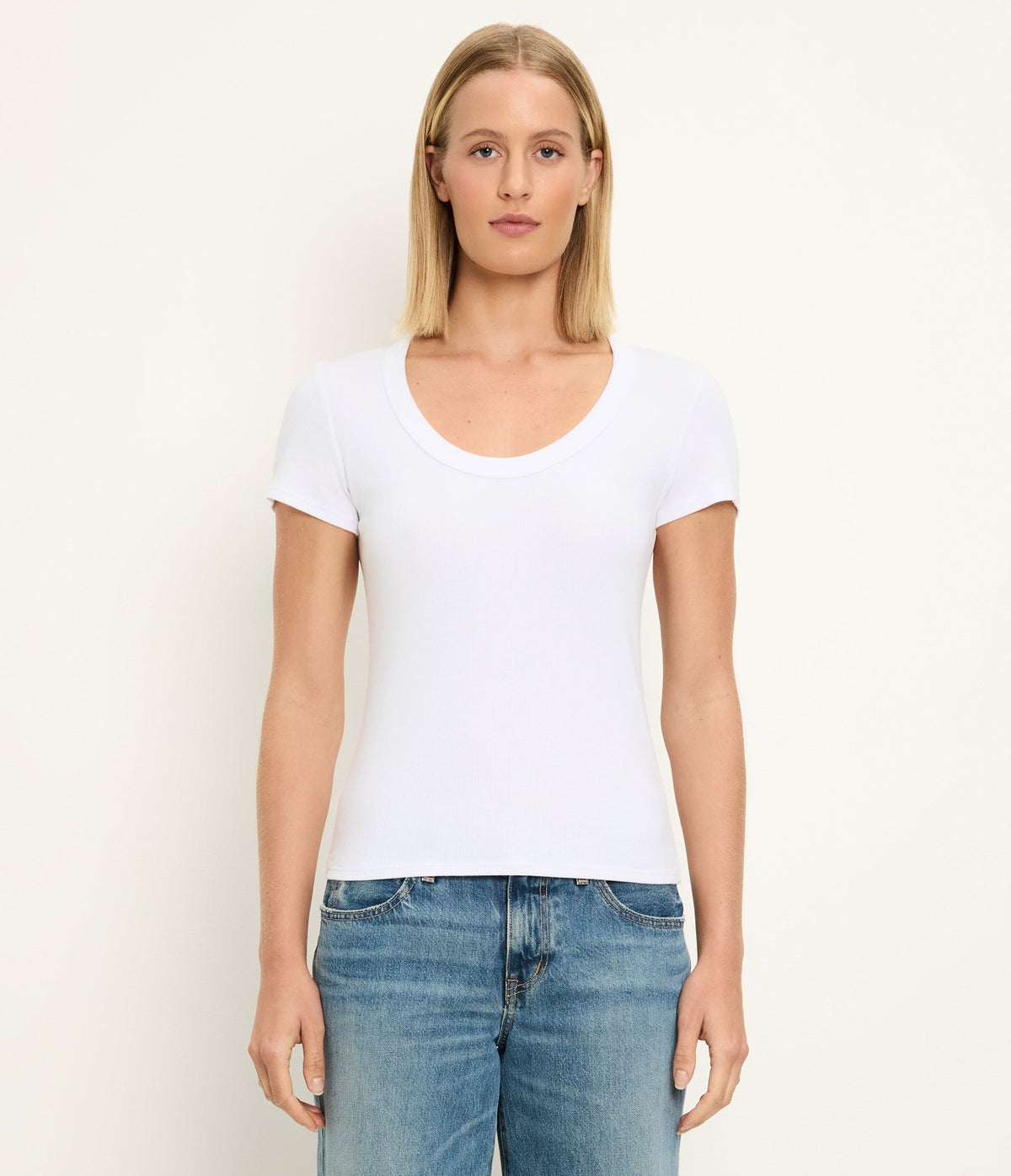 CALLA ULTRA RIB SCOOPNECK TEE