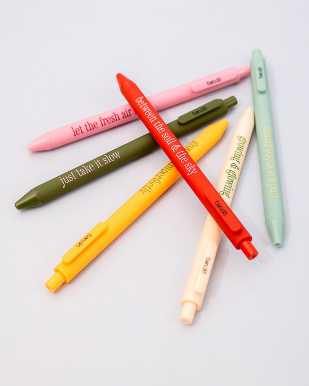 WRITE ON GEL PEN SET GARDEN SAYINGS