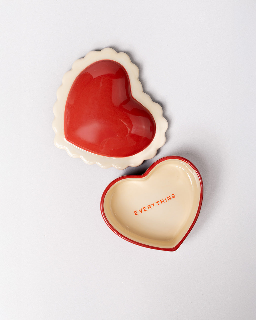 CERAMIC TRINKET BOX HEART