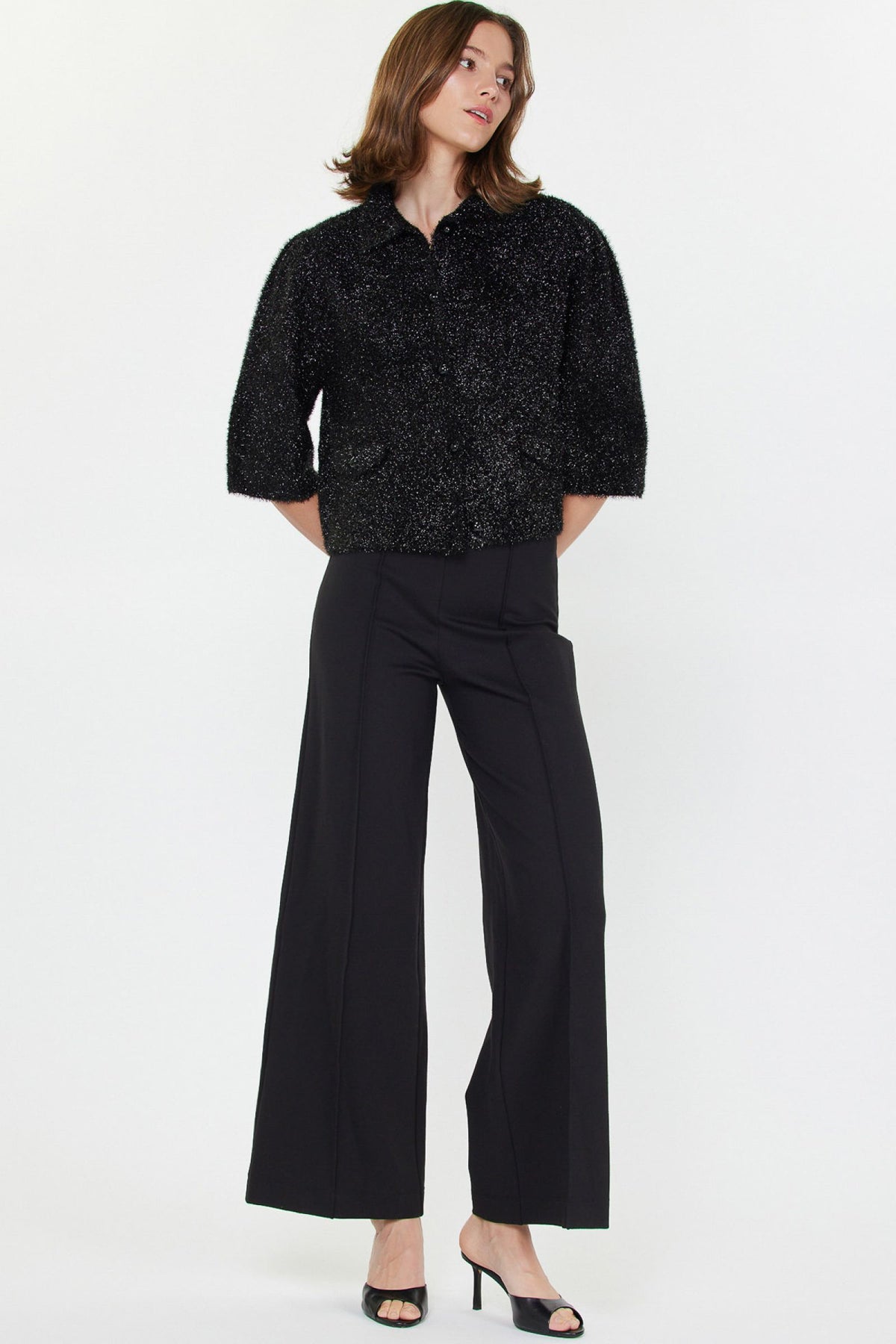 FUZZY METALLIC JACKET