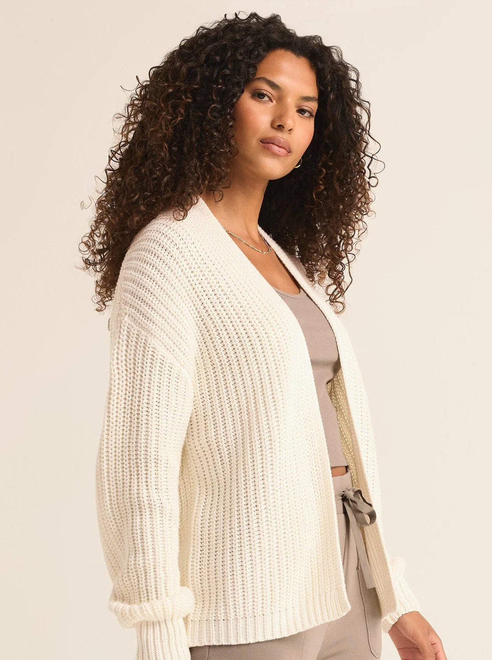 SUTTON RIB CARDI