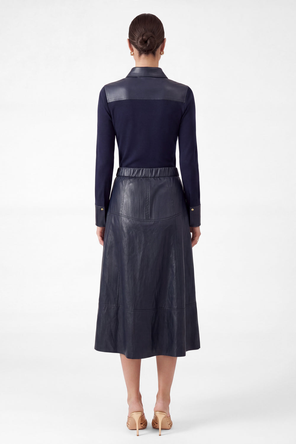 FAUX LEATHER SKIRT