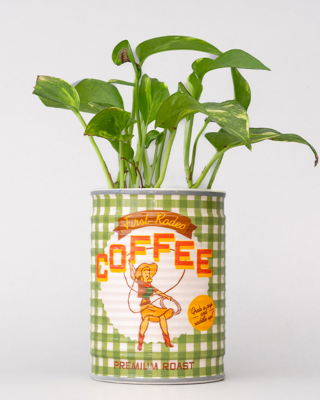 COFFEE CAN CERAMIC PLANTER