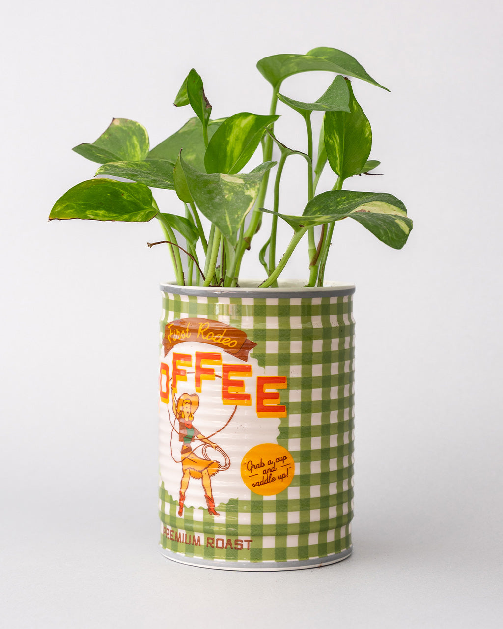COFFEE CAN CERAMIC PLANTER