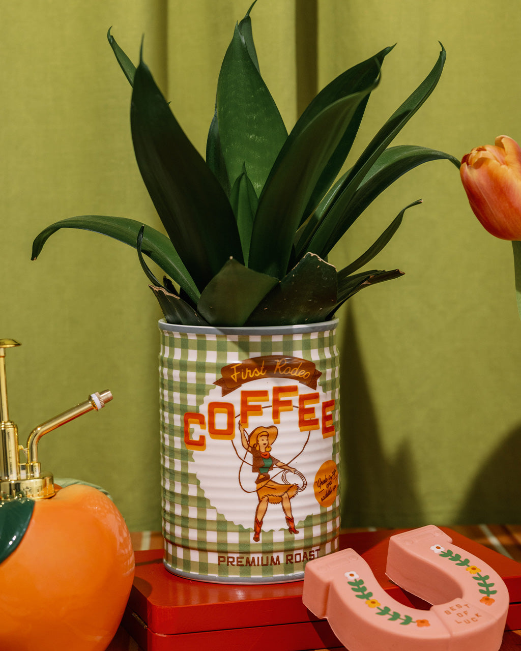 COFFEE CAN CERAMIC PLANTER