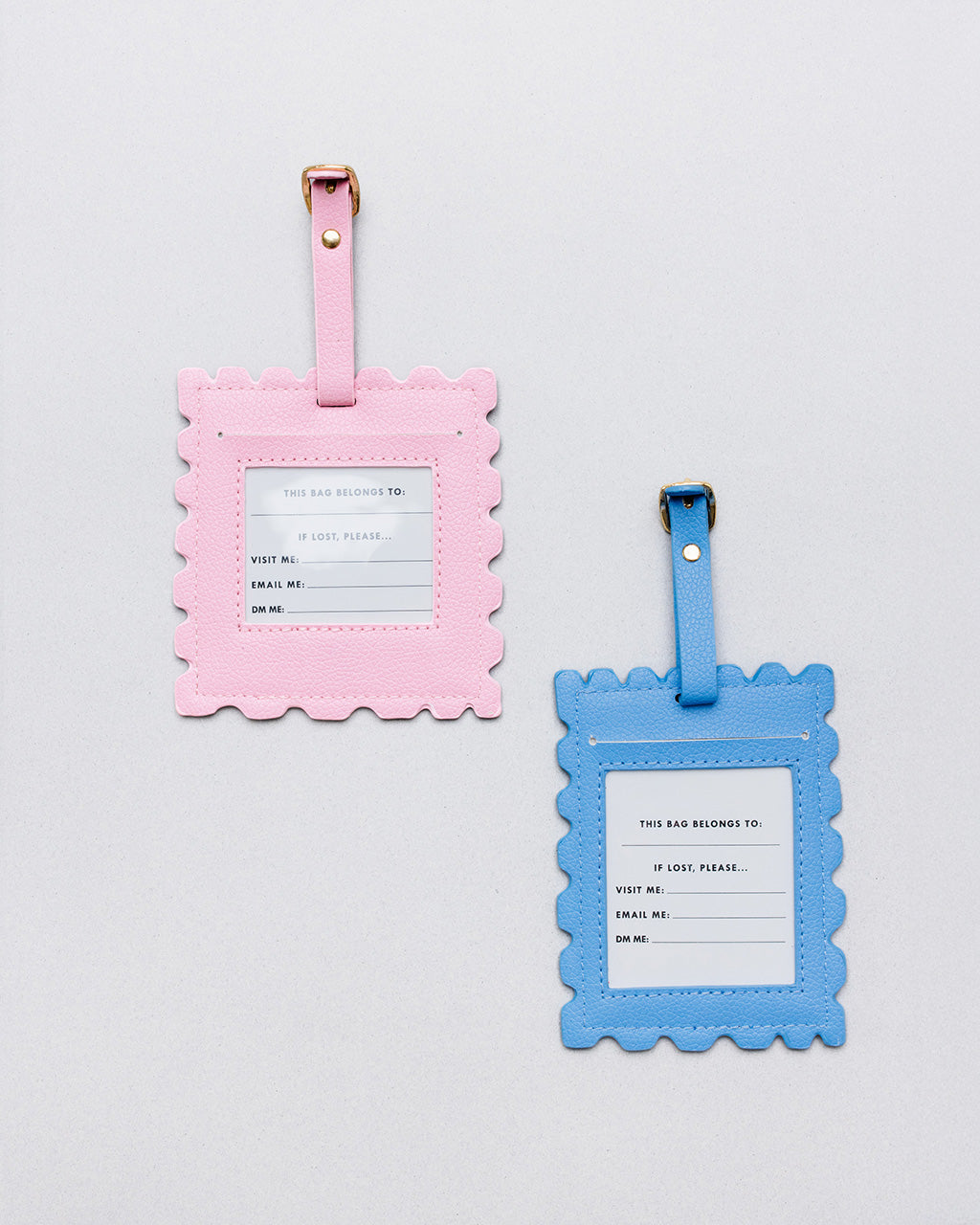 NOVELTY LUGGAGE TAG STAMPS