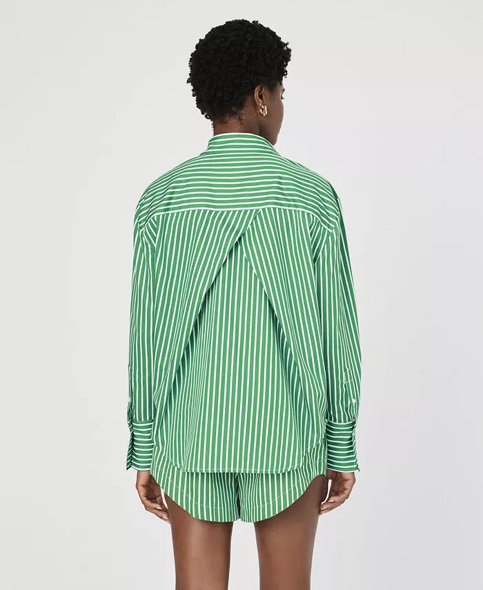 ALEXIS COTTON ANGLED YOKE SHIRT