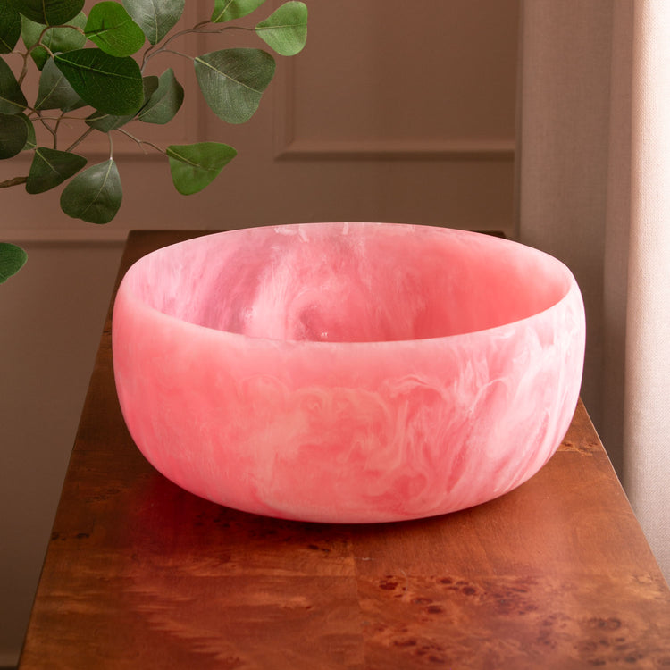 RESIN SORBET LG BOWL RASPBERRY