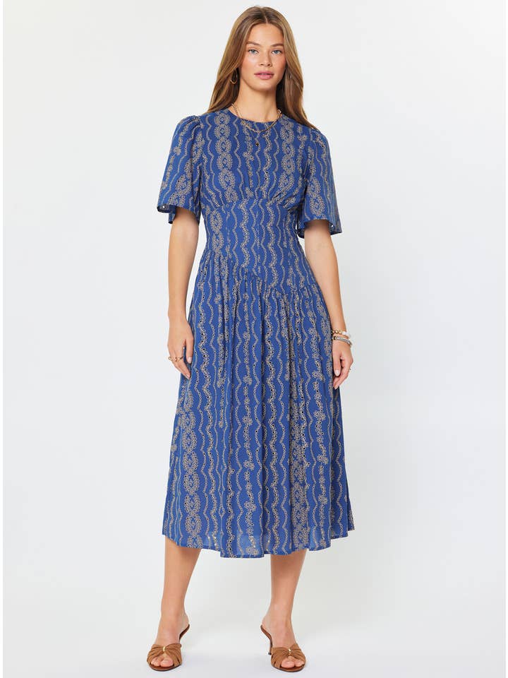 EMBROIDERED MAXI DRESS