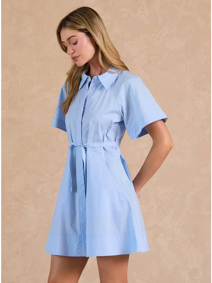 POPLIN BUTTONDOWN MINI