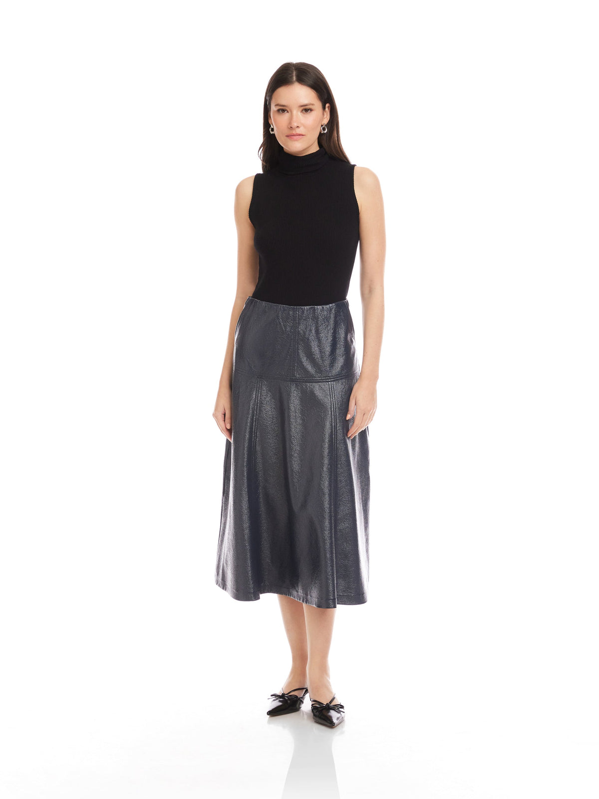 BRONWYN FAUX LEATHER SKIRT