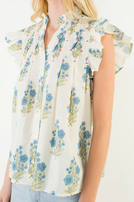 RUFFLE BLOUSE