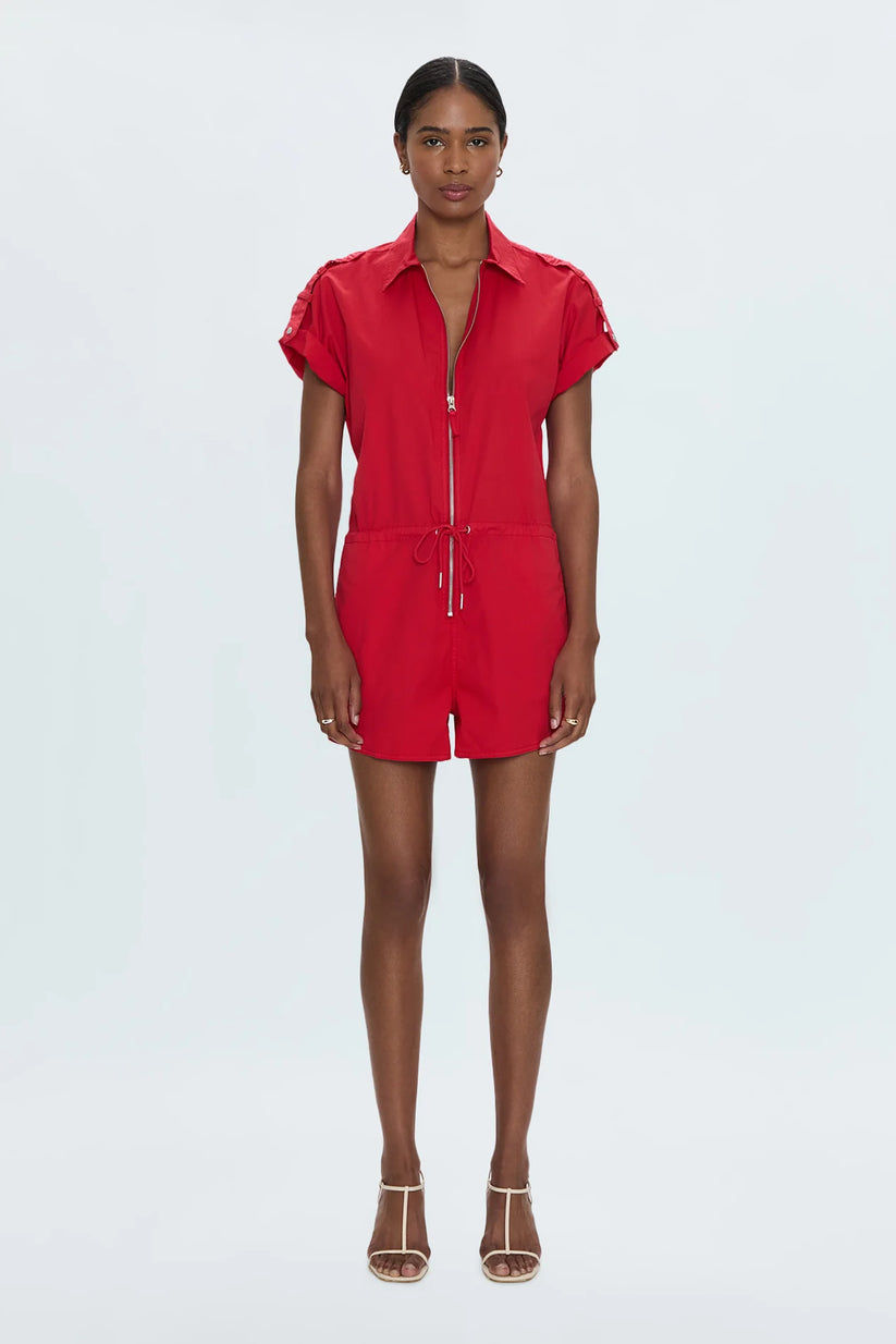 MEG ZIP FRONT ROMPER