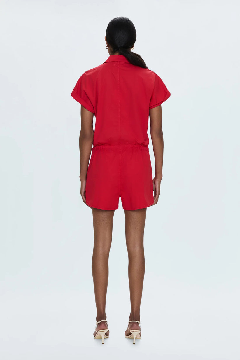 MEG ZIP FRONT ROMPER