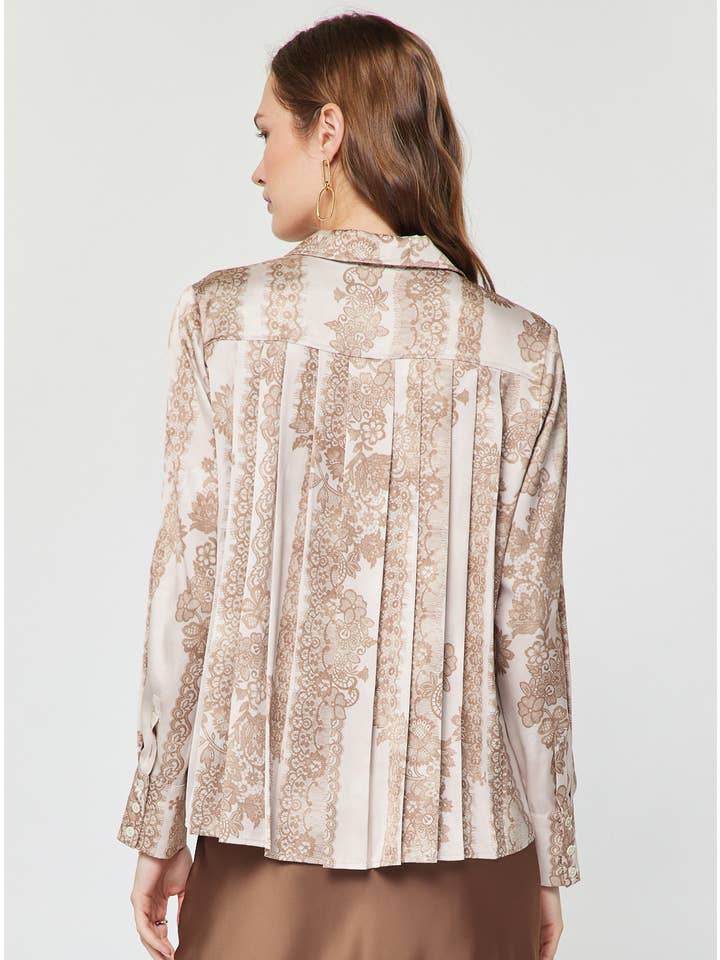 LACE PRINT BLOUSE