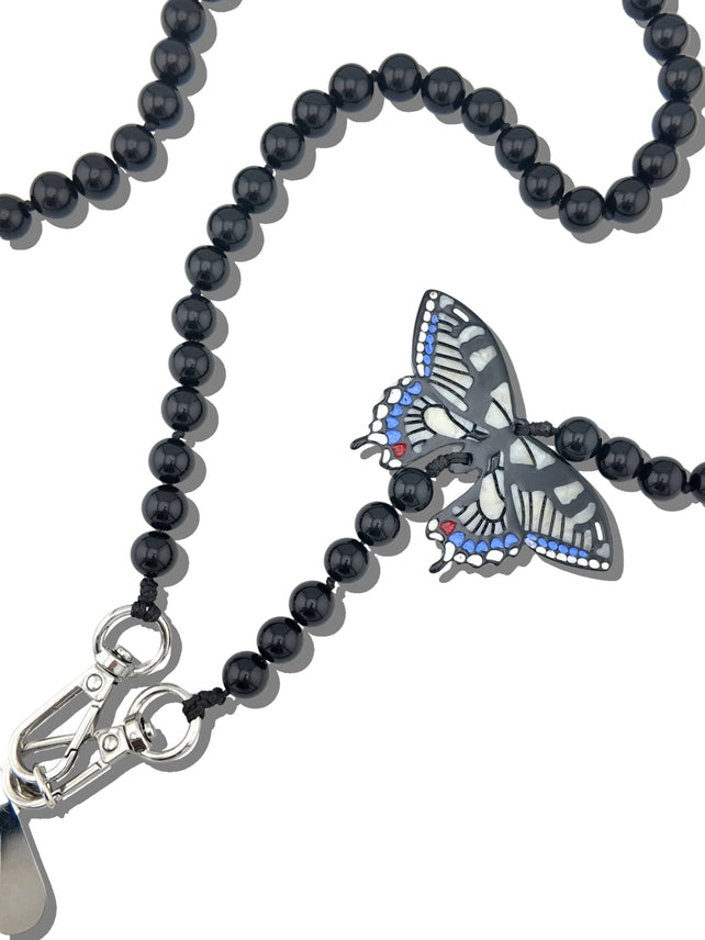 SWALLOWTAIL BRACELET PHONE CHAIN BLACK