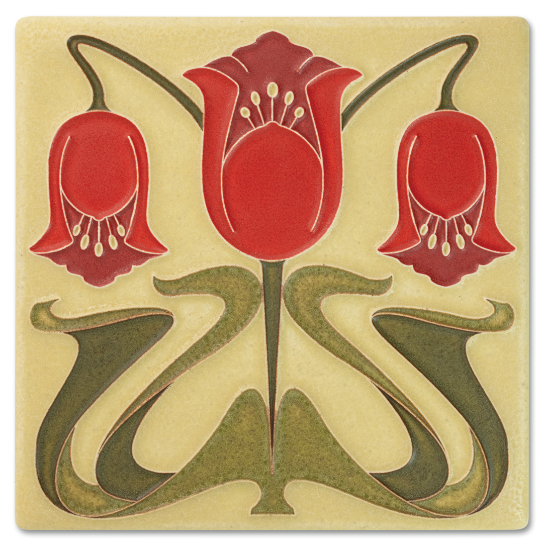 6X6 TILE CORONET RED
