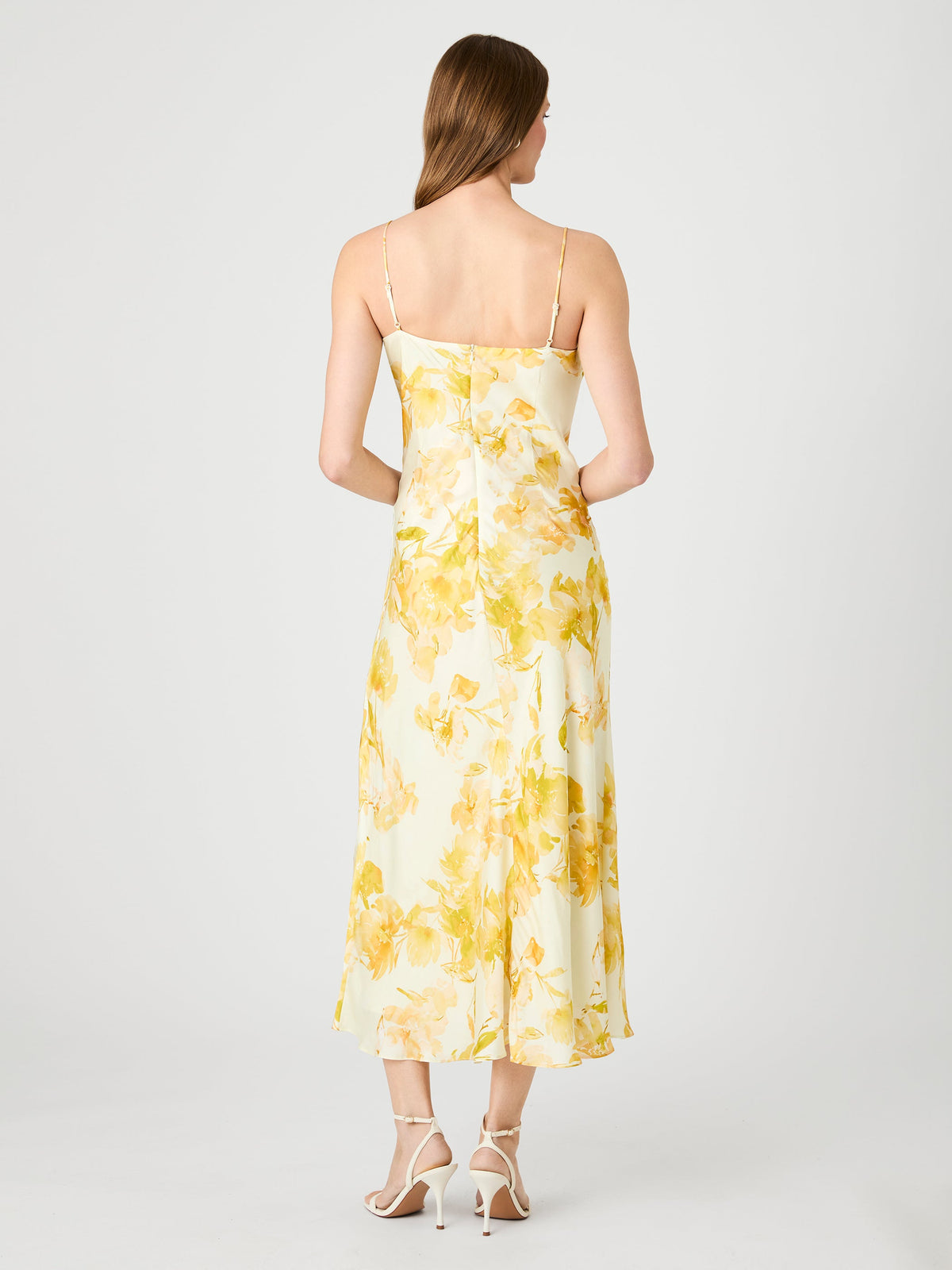 FLOWER COWL NECK DRESS