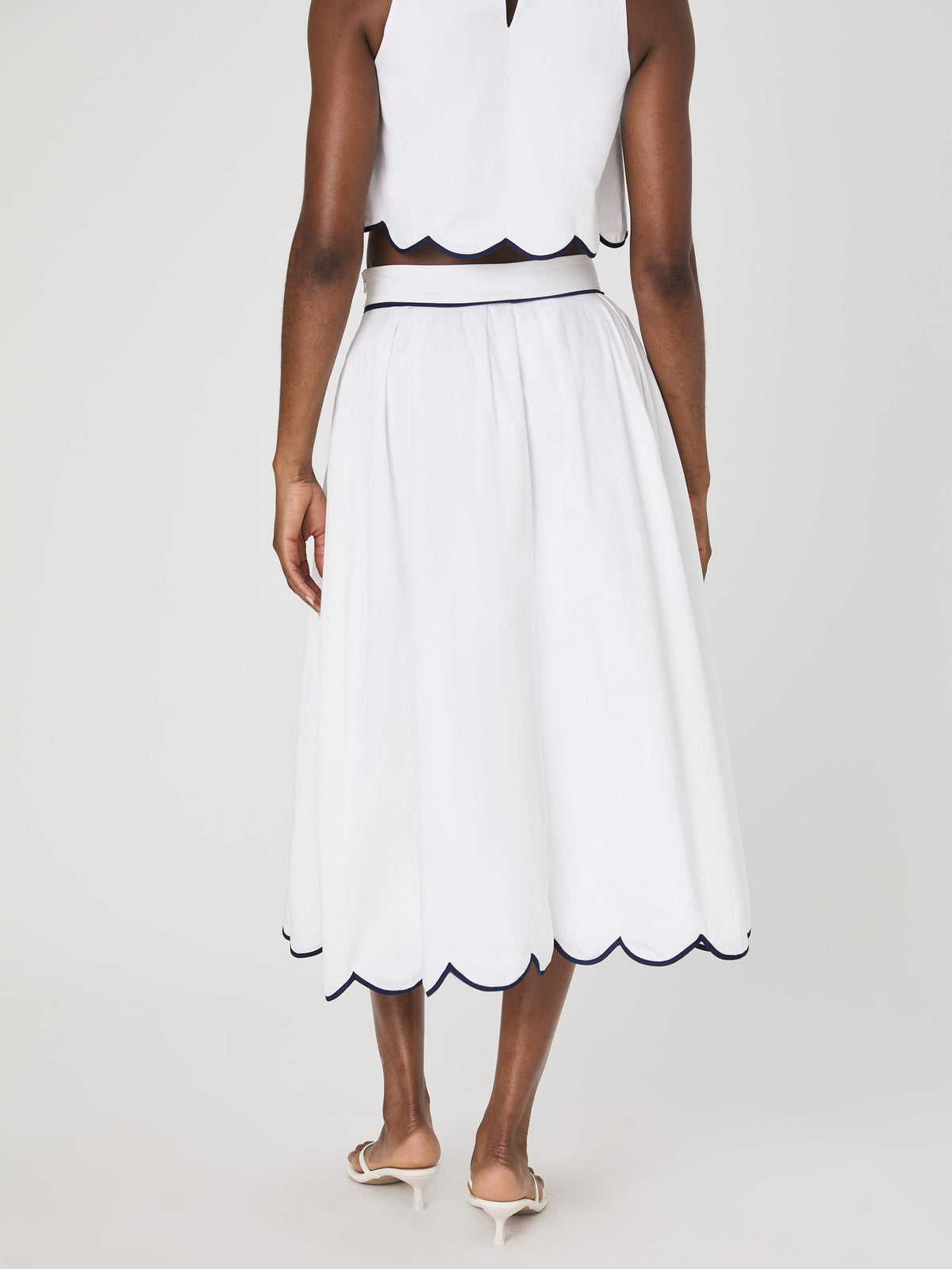 ALEXIS COTTON SCALLOP SKIRT