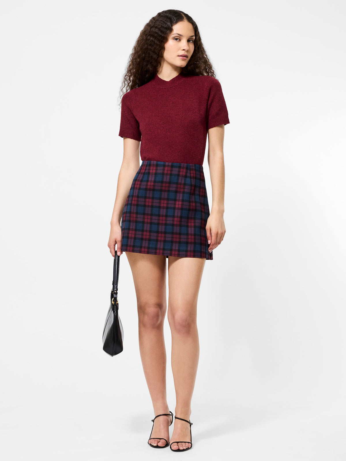 MELBA PLAID MINI SKIRT