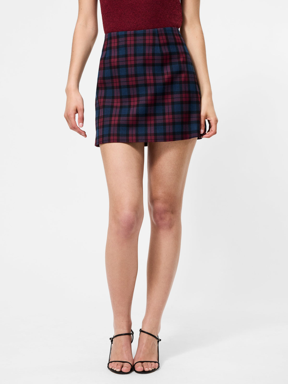 MELBA PLAID MINI SKIRT