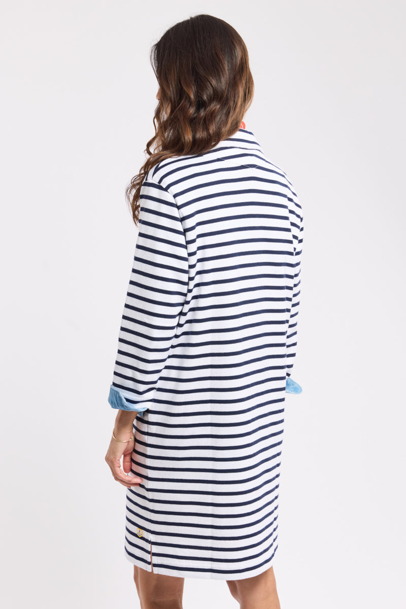 KEYHOLE NECK DRESS