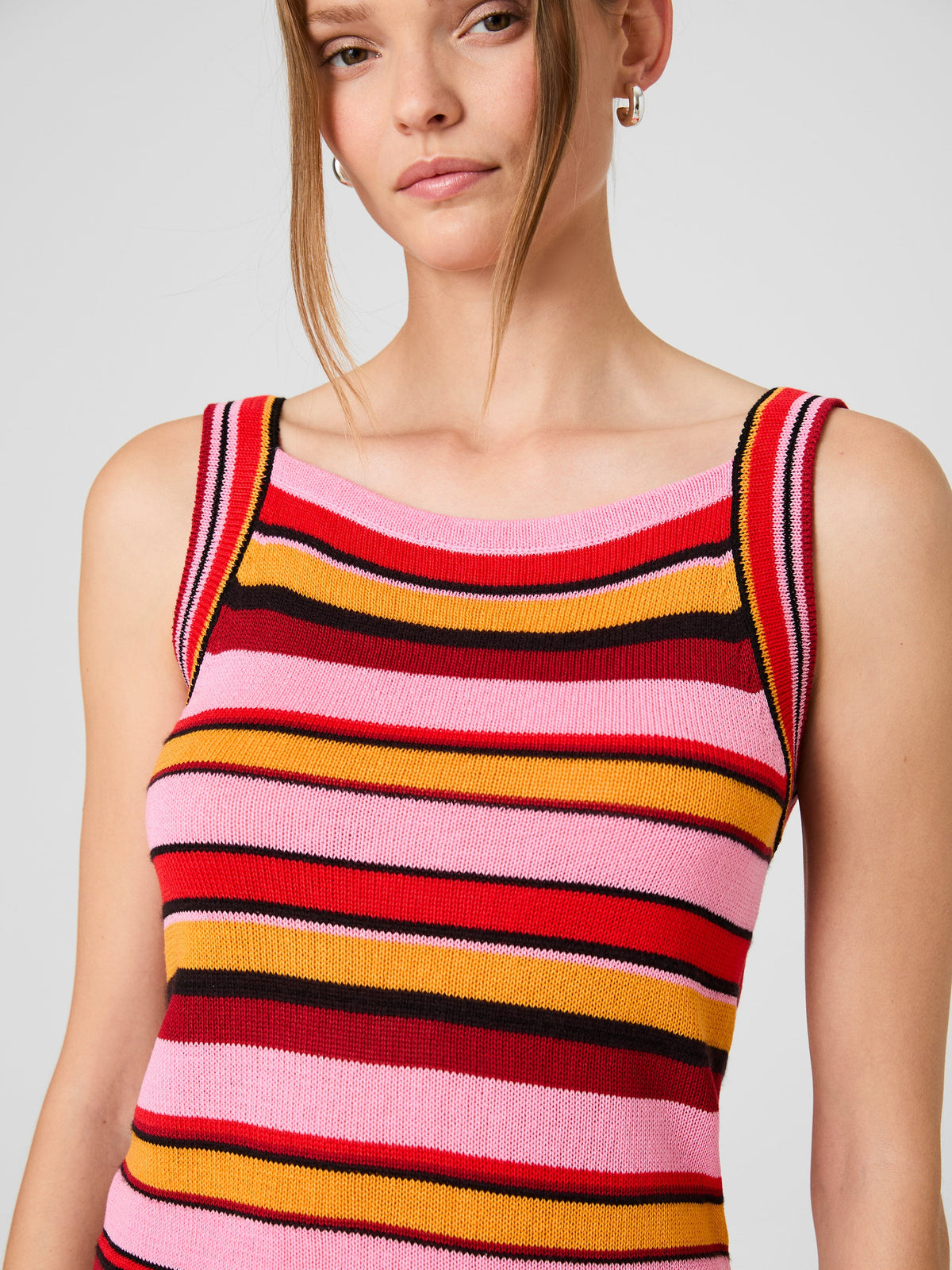 MOTLEY KNIT SLEEVELESS TOP