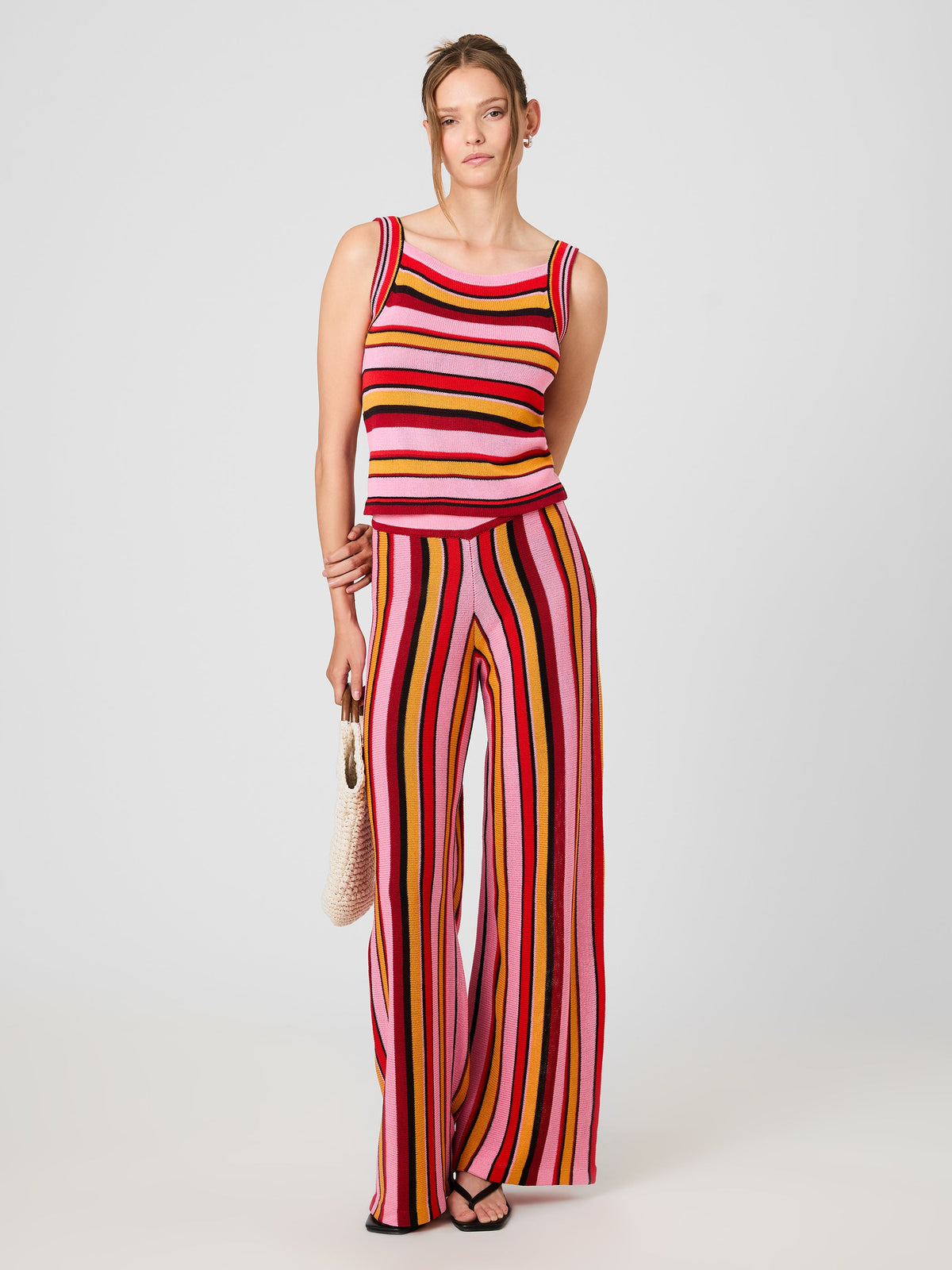 MOTLEY KNIT SLEEVELESS TOP