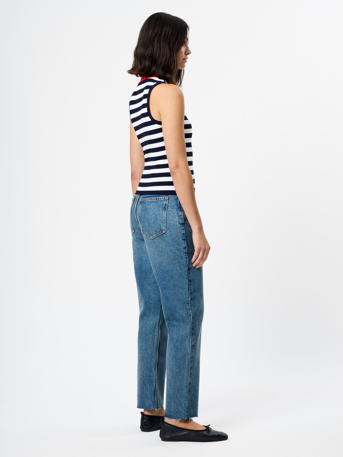 ESMAE RIB KNIT SLEEVELESS TOP