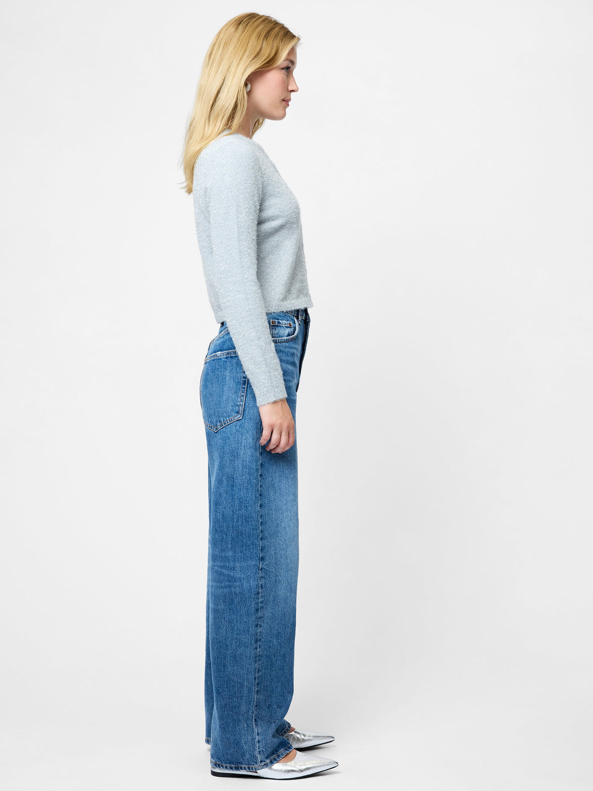 TINSEL KNIT SLIM CARDI