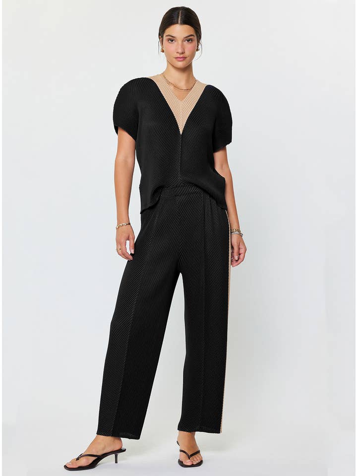 PLEATED TAPERED PANT