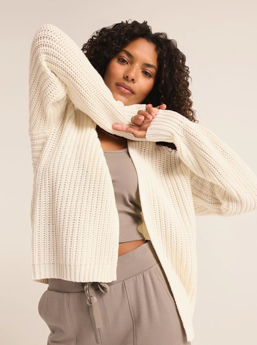 SUTTON RIB CARDI