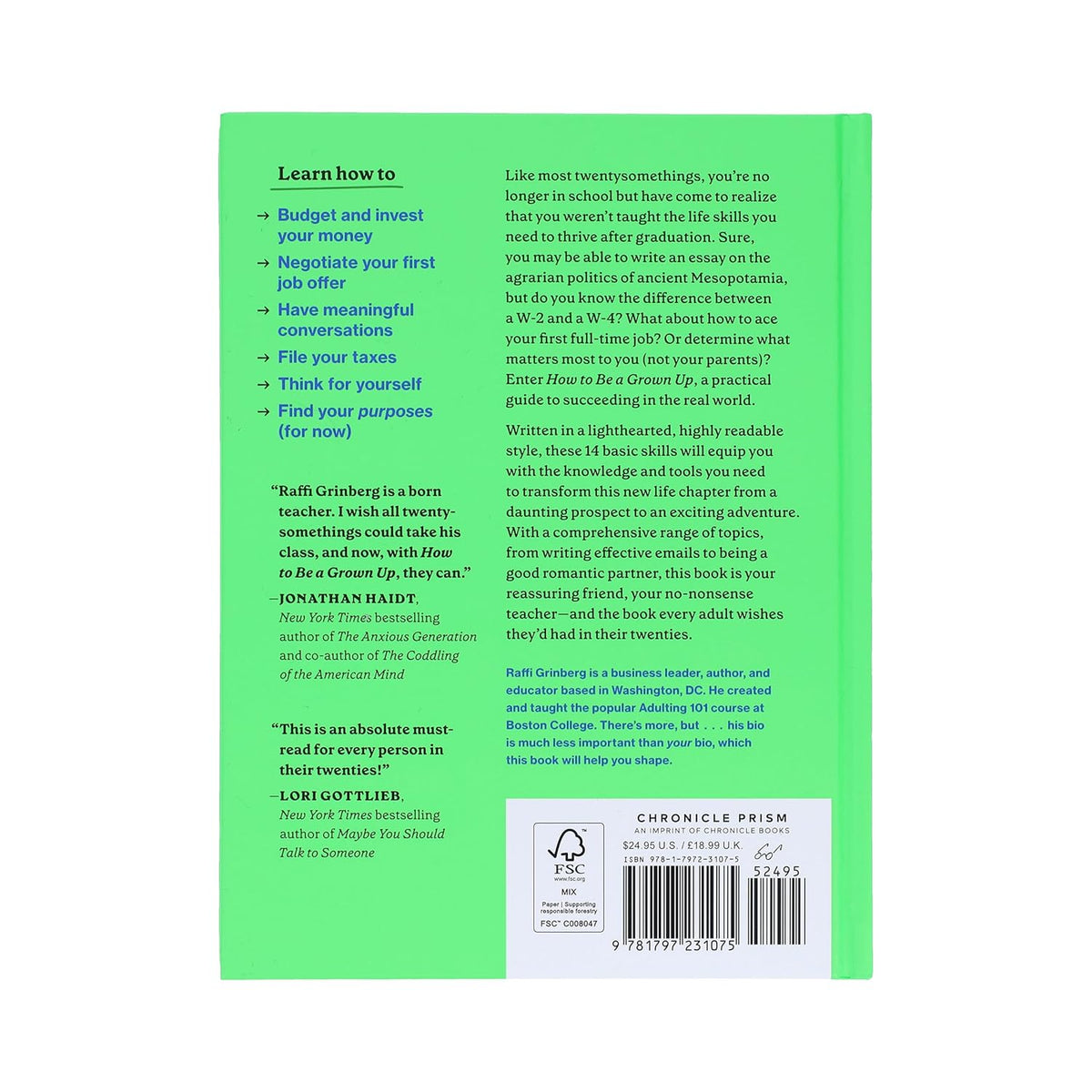 HOW TO BE A GROWN UP