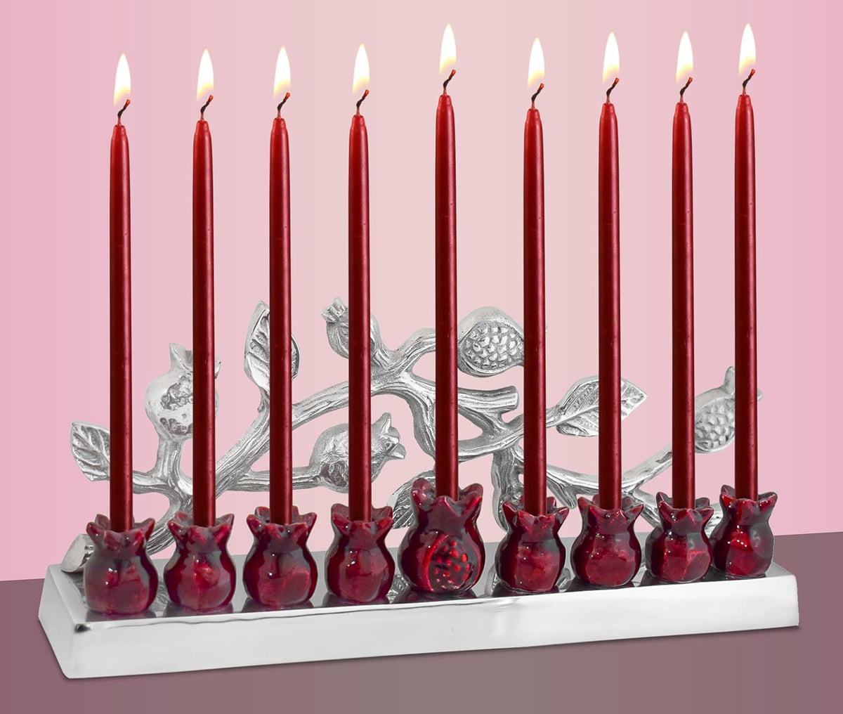 POMEGRANATE TREE MENORAH